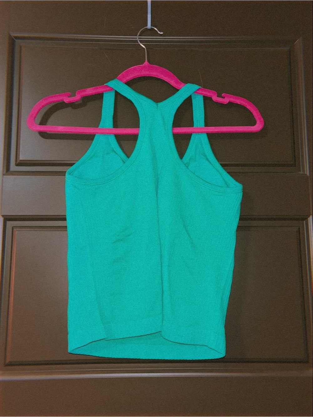 Green Racerback Tank Top - Picture 3 of 5
